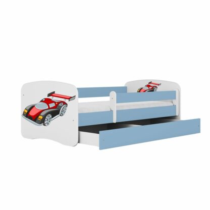 Børnesenge Med Madras Og Opbevaringskasse Racing car 160x80cm  møbelplade - Image 2